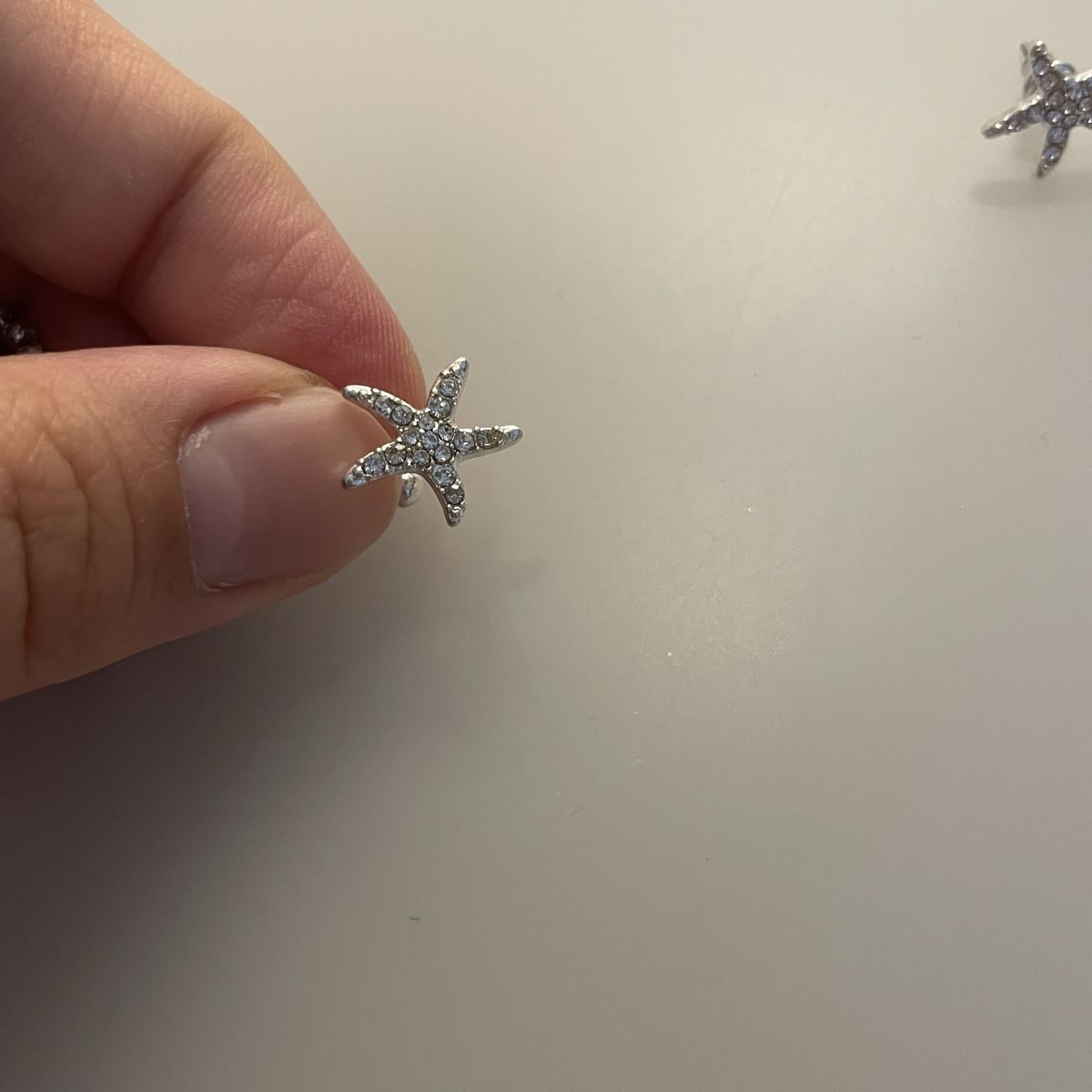 Orecchini pendenti & Orecchini a lobo: Ohrstecker, Ohrringe, Seestern mit Ear Cuff, Helix Cuff – Usato da Bellach venduto da Lapislazuli_blues 2