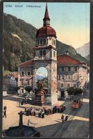 ^Altdorf Telldenkmal , Tram , gel. 1910