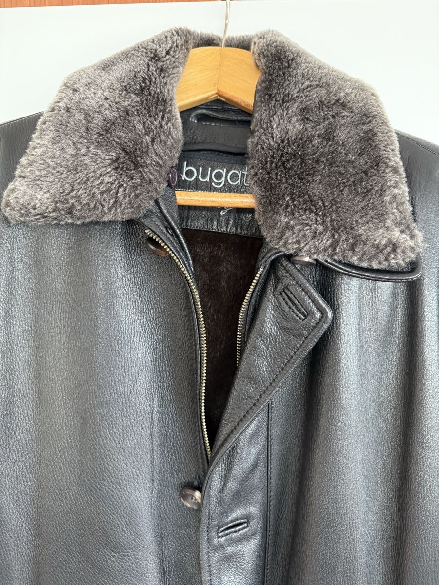 Bugatti Cappotti: Bugatti Lederjacke schwarz mit Webpelzfutter Zustand gut – Usato da Dübendorf venduto da akyildiza 7