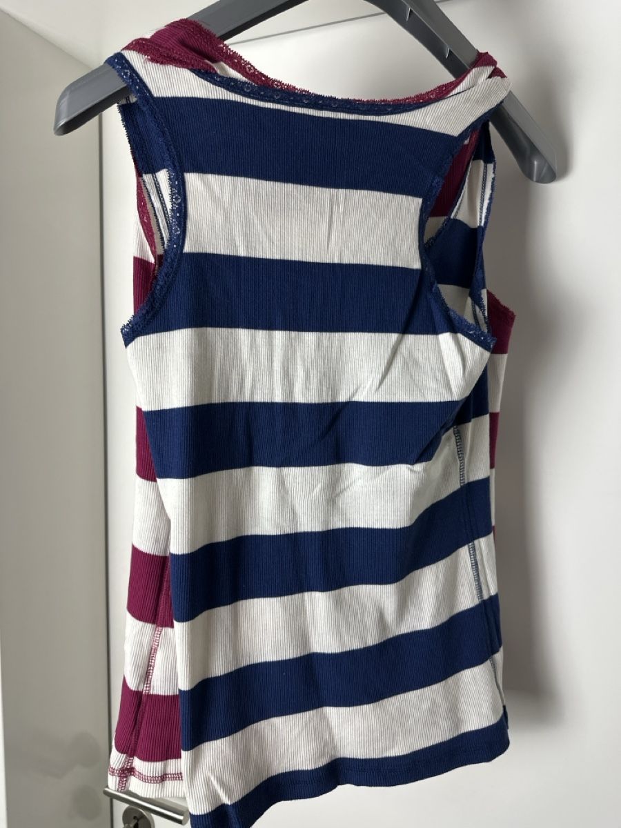 H&M Top: Zwei gestreifte Sommer Tops, Grösse L – Usato da Aarburg venduto da Tonija 2