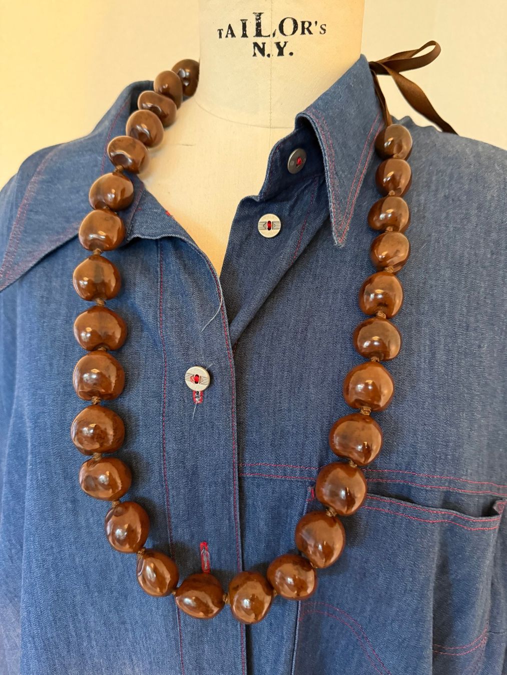 Catenine: Kette 43 cm braun – Usato da Kirchdorf AG venduto da coco123 1