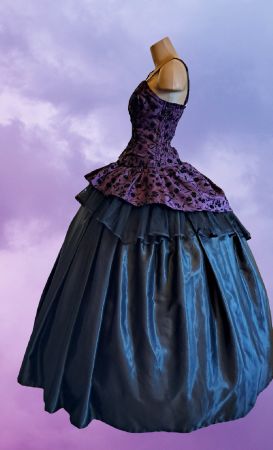 Westerkleid Ballkleid Brautkleid Gothic Halloween XXL