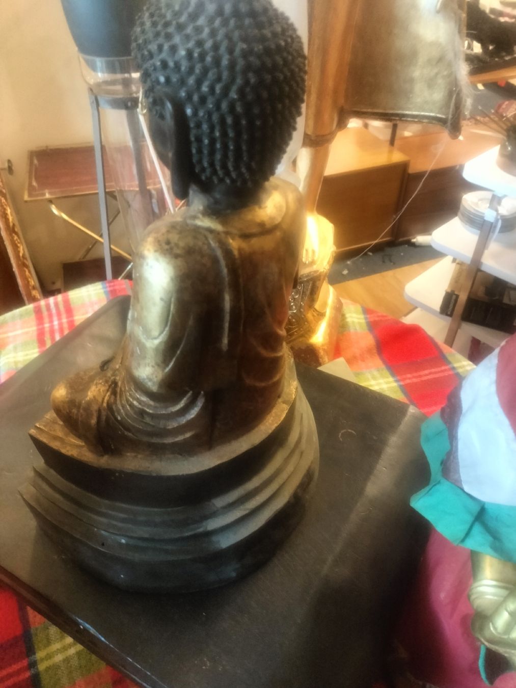Figuren: Antike Bronze-Skulptur Buddha, – Gebraucht aus Zwingen von inf_2blh 5