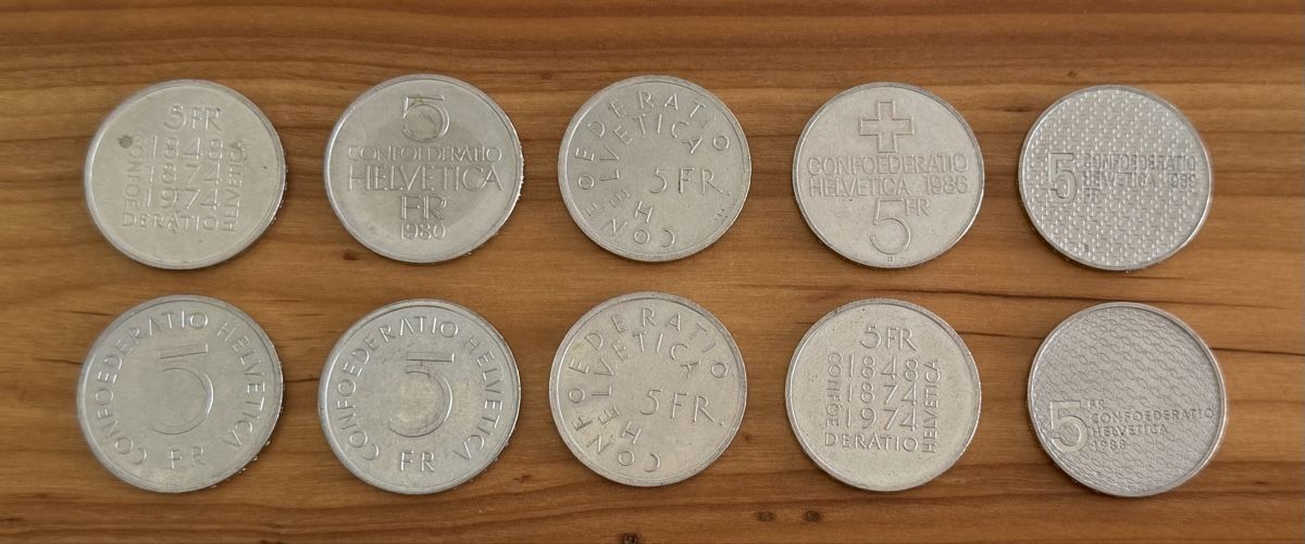 Alle Münzen: 10 pièces de Commémorative  – Gebraucht aus Domdidier von Watch3210 1