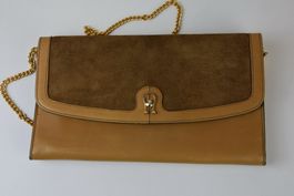 Aigner Damen Tasche Vintage von 1950s Clutch/beige,braun
