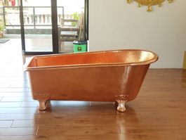 Freistehende Kupfer Badewanne Bad Becken Kupferbadewanne