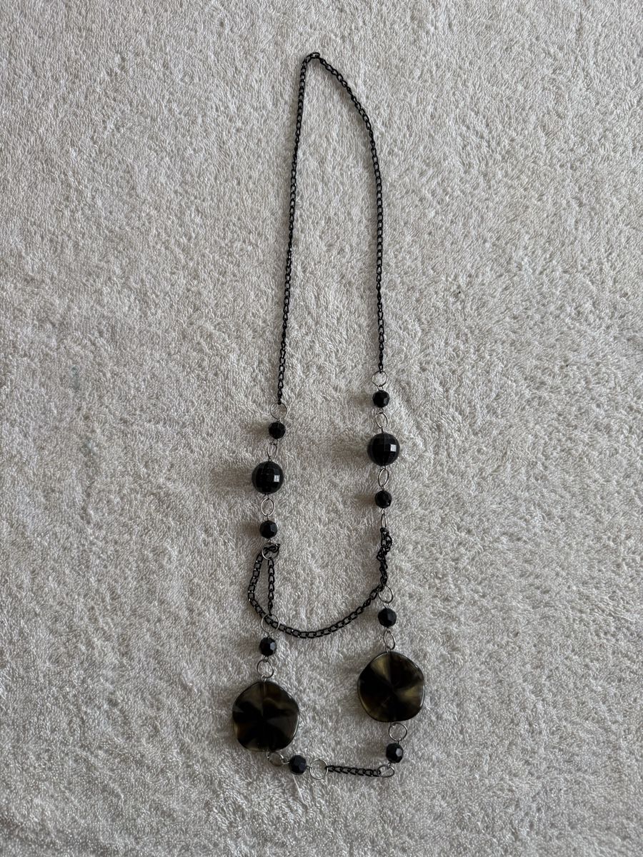 Altri gioielli: Lange Kette schwarz mit Perlen Modeschmuck – Usato da Affoltern am Albis venduto da jonas1009