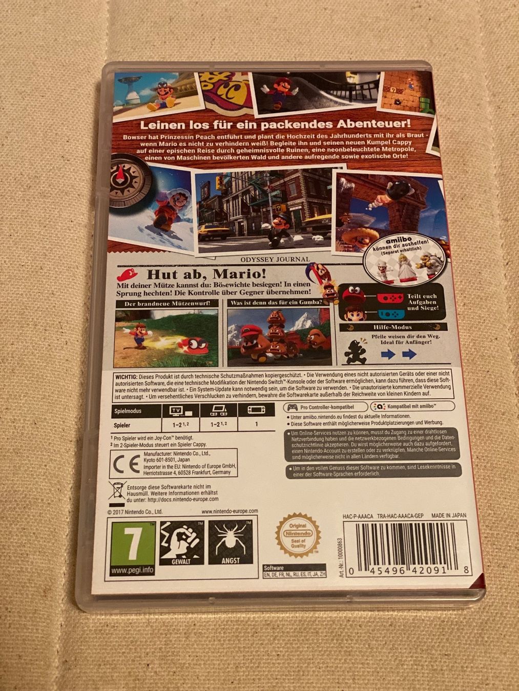 Nintendo Spiele: Super Mario Odyssey Nintendo Switch – Gebraucht aus Fahrweid von  1