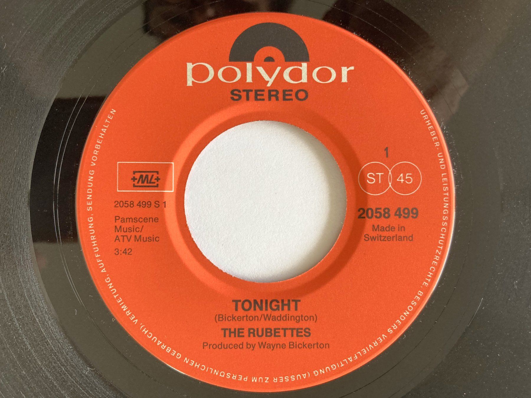 Dischi in vinile: THE RUBETTES - TONIGHT – Usato da Bottens venduto da hotter-than-hell 2