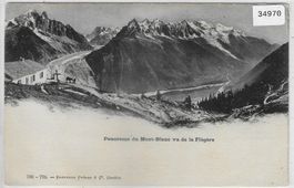 Panorama du Mont-Blanc vu de la  Flegere