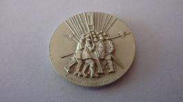 Silbermedaille : Franco Annoni , Schlacht bei Näfels 1388