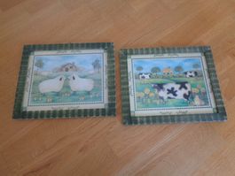 Bilder Schafe & Kühe Shabby/Landhausstil