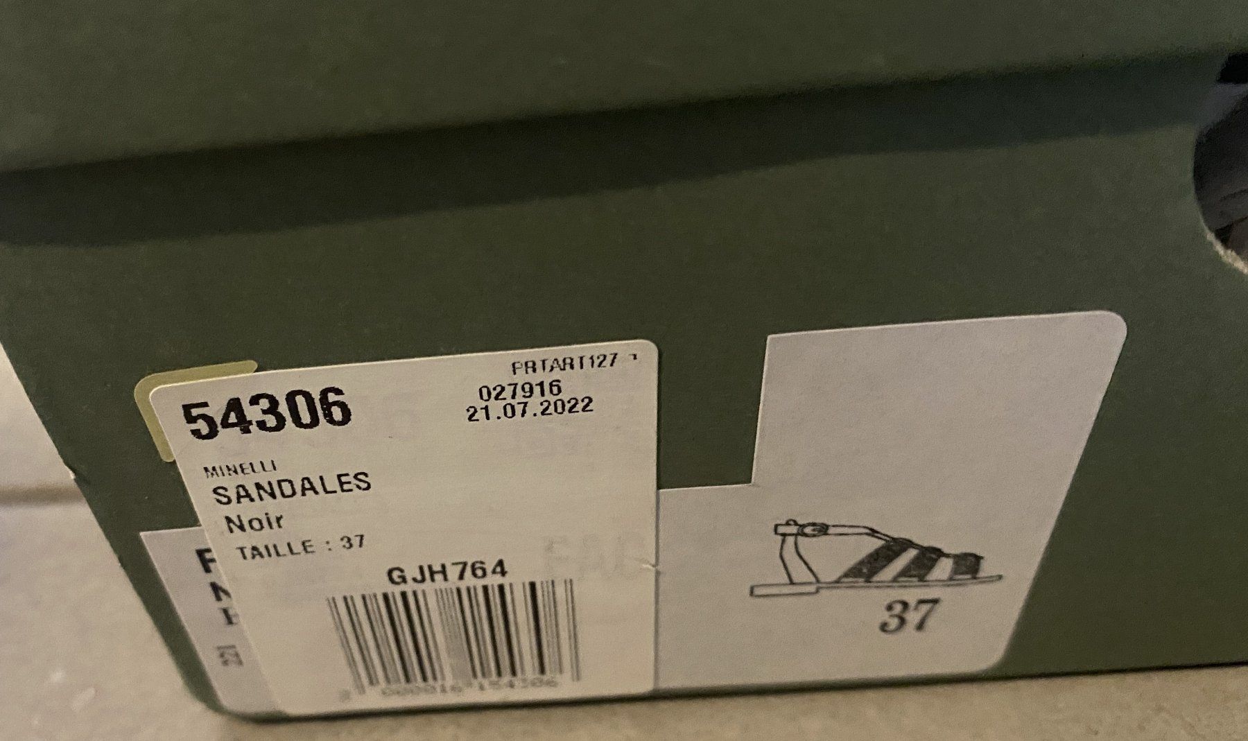 Damenschuhe: Sandales cuir Minellli – Gebraucht aus Granges von Macaroni24 1