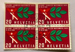 4er Block Nr.440 Stempelt Weisslingen 1966  