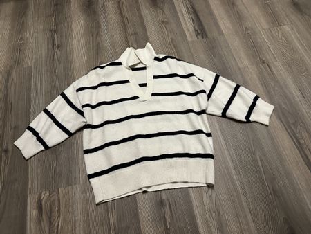 Damen Pullover gestreift weiss schwarz guter Zustand