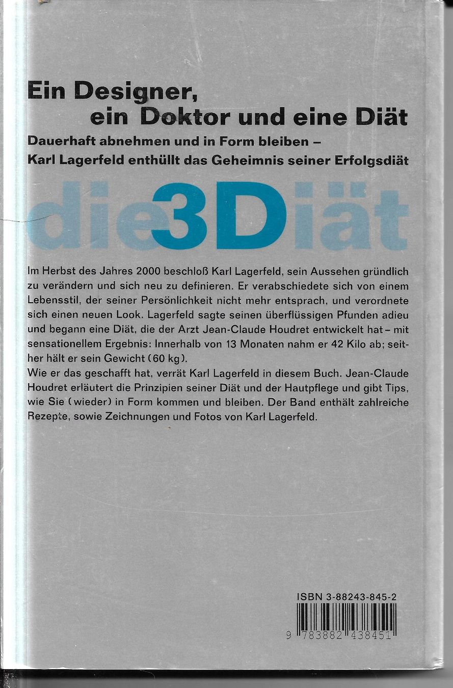 Libri: Karl Lagerfeld - Die 3D-Diät – Usato da Nunningen venduto da mercury-for-books 1