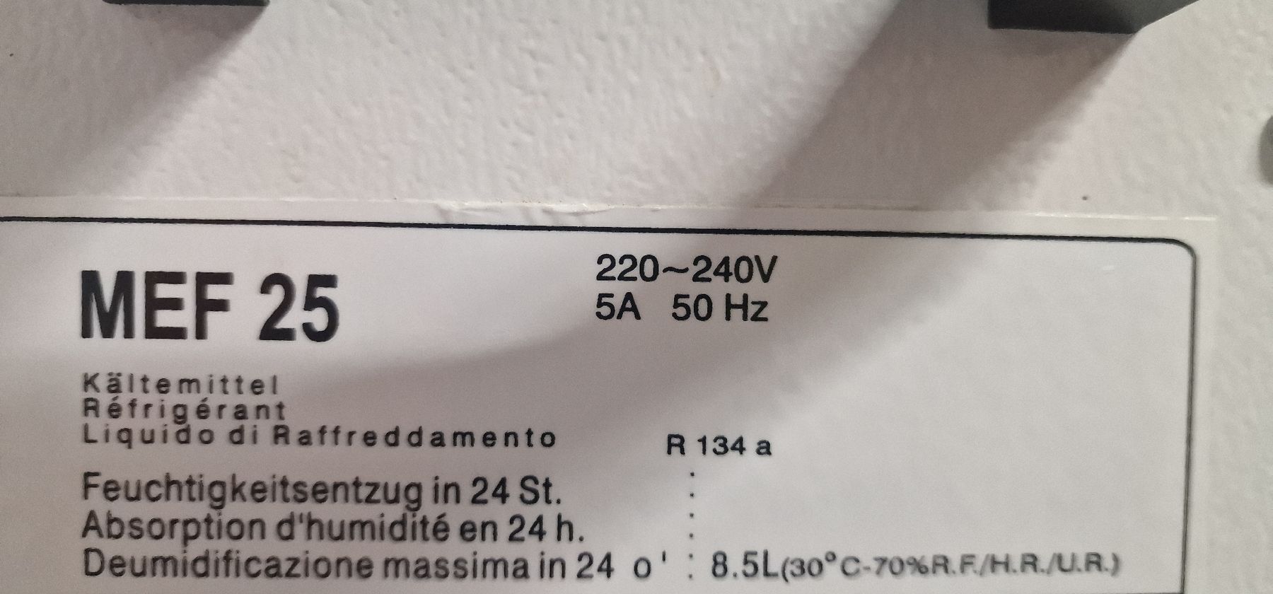 Luftentfeuchter: 2x Entfeuchter MEF 25 gebraucht – Gebraucht aus Gossau SG von Gossau_CH 3