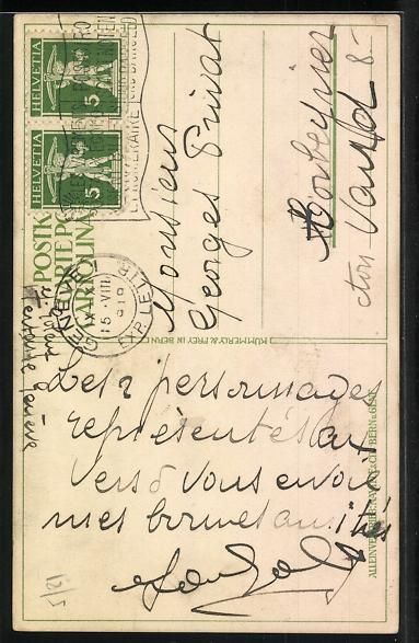 Photos, Lettres & Cartes p.: sign. Wr. de May: Schweizer Infanterie-S – D'occasion à Berlin par bartko-reher 1