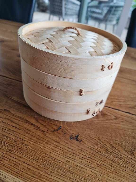 Elettrodomestici da cucina: Bambus-Dämpfkorb mit Deckel, 2-teilig, neuwertig – Usato da Wabern venduto da dan_ryq2