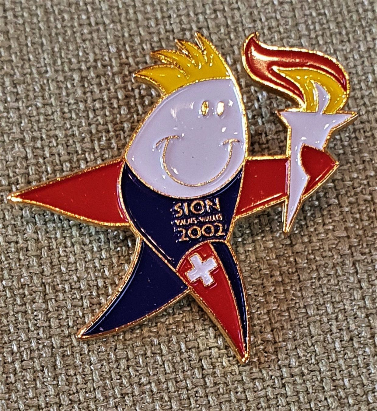 Placchette & Badge: A531 Pin Sion Valais - Wallis 2002 Olymp – Usato da Reinach BL venduto da Boston-Verkauf
