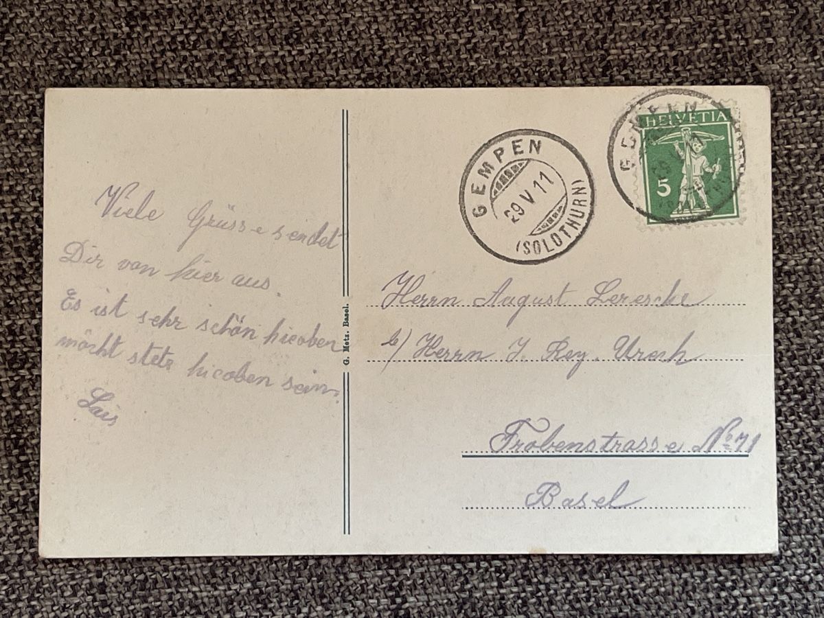 Ansichtskarten: Alte Ansichtskarte Gempenfluh mit Restaurant, – Gebraucht aus Strengelbach von Aschatan5 1