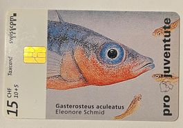 Pro Juventute Taxcard - Gasterosteus aculeatus