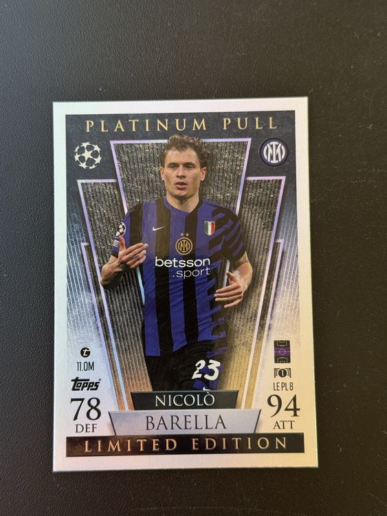 Carte Nicolò Barella - Edition Limitée! (Neu (gemäss Beschreibung)) in ...