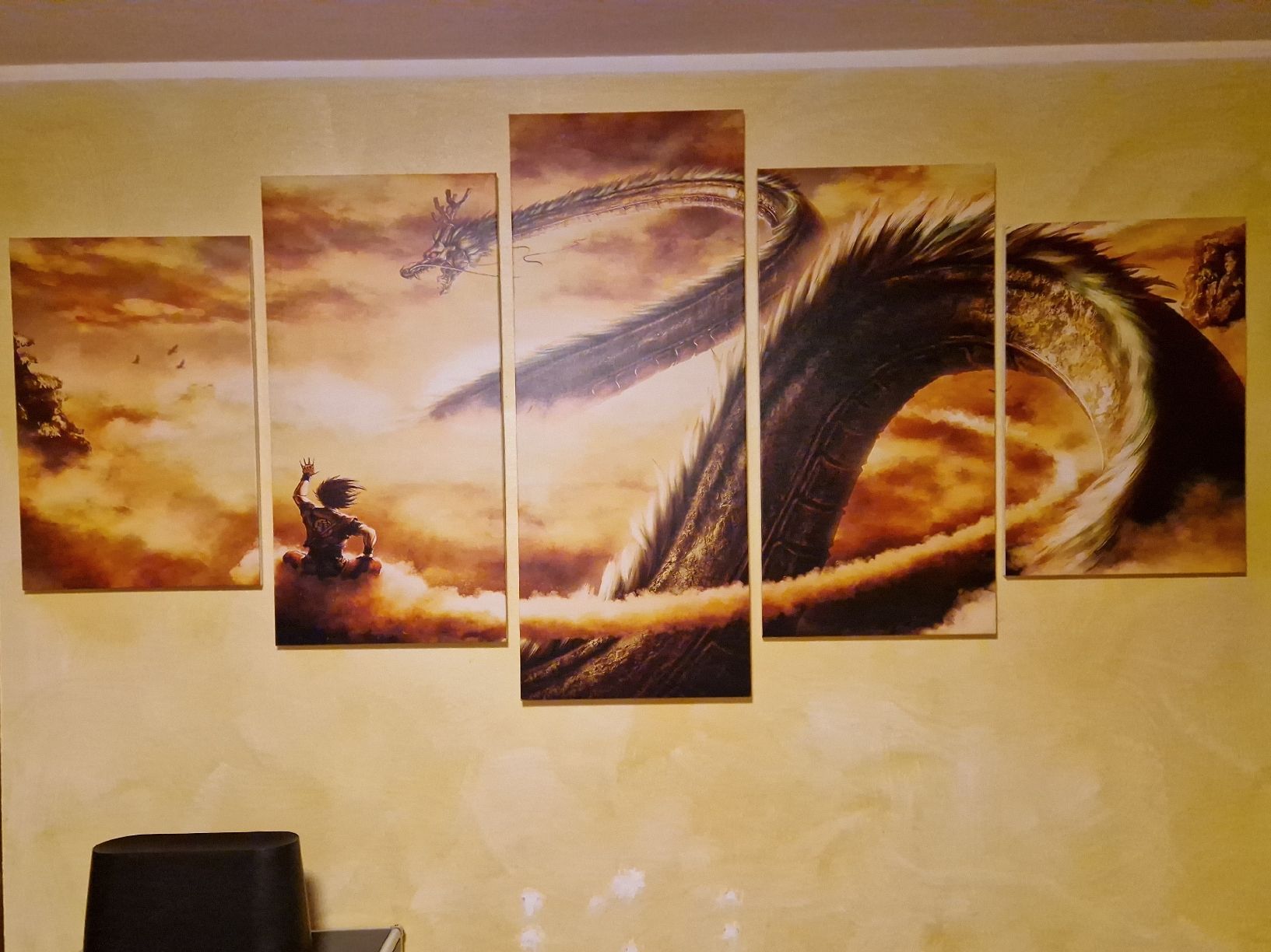 Dipinti: Quadro Dragon Ball su tela 5 pezzi – Usato da Lugano venduto da Doppia_B