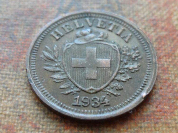 Tutti le monete: 1 Rp. 1934  (A) – Usato da Romanel-sur-Lausanne venduto da Swift13