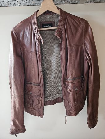 Lammlederjacke Massimo Dutti braun Grösse M guter Zustand 