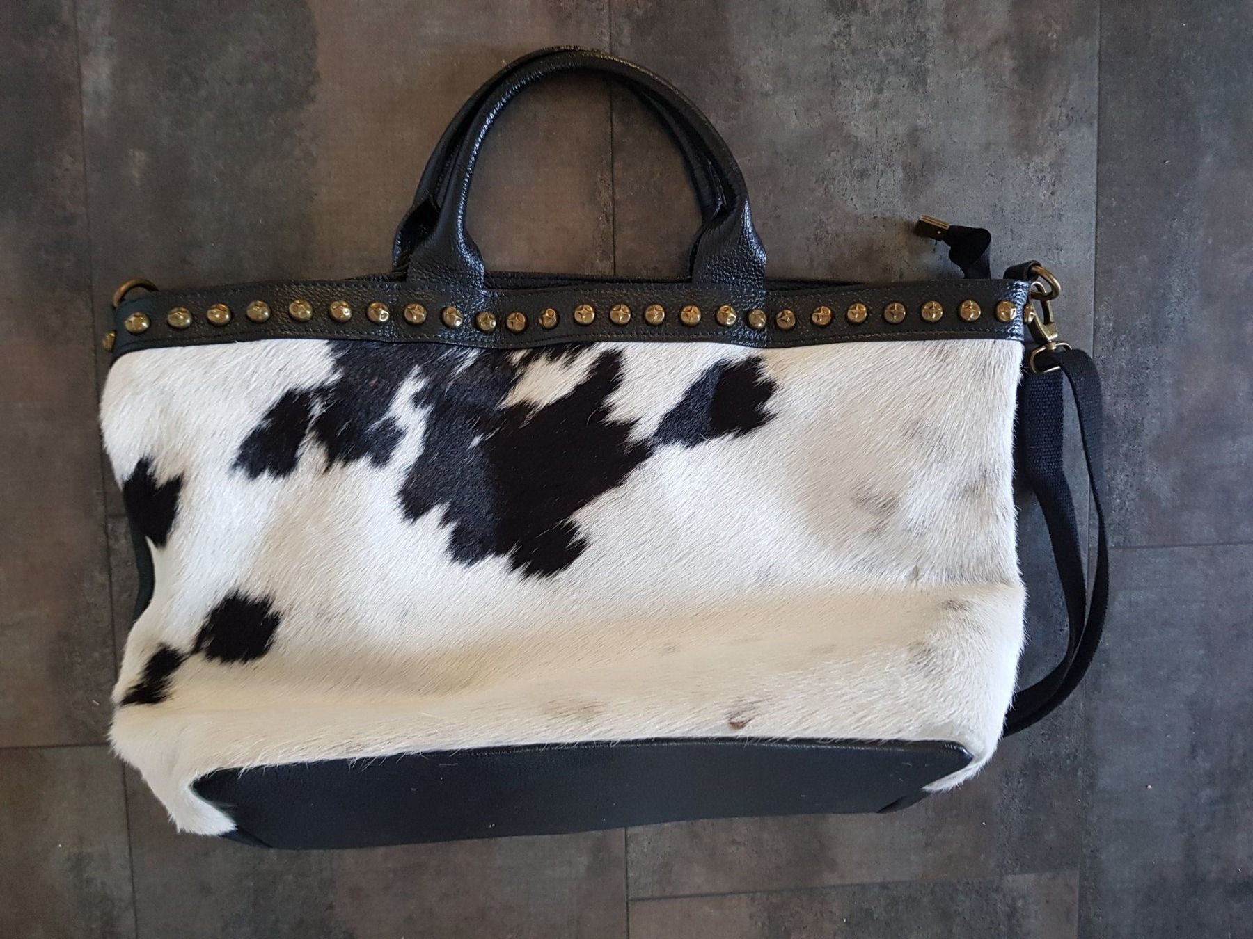 Taschen für Damen: Shopper aus Leder und echt Fell Tasche – Gebraucht aus Wohlen AG von Colina 1