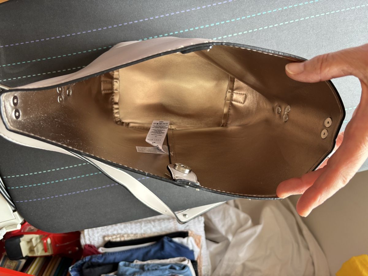 Taschen: Hellbeige Schultertasche – Gebraucht aus Kesswil von Branca-01 3