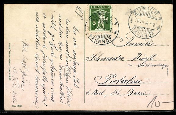 Cartes postales: Zürich, Generalansicht der Quaibrücke, – D'occasion à Berlin par bartko-reher 1