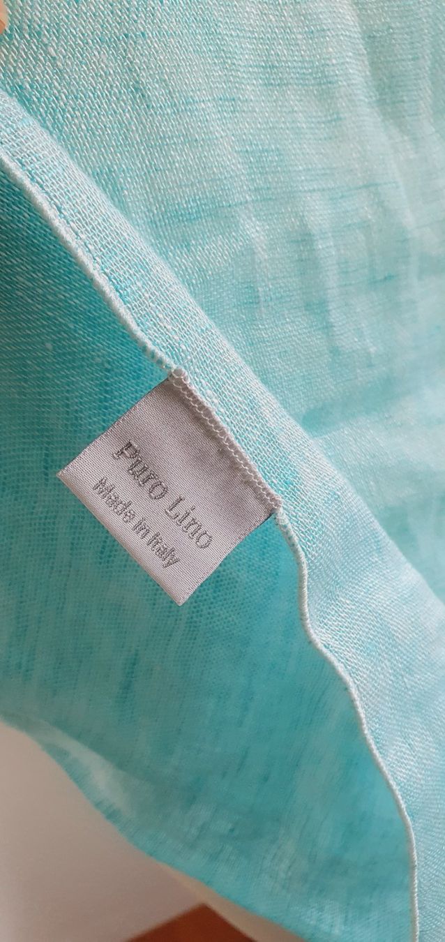 Foulards, Tücher & Schals: Schal 100% Leinen türkis NEU – Neu und originalverpackt aus Stansstad von InStyle8 8