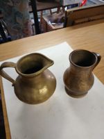 2 Stück Messing Krüge 3,7kg schwer