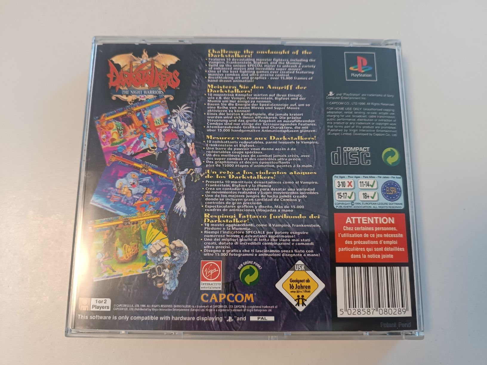 Giochi: Darkstalkers - The Night Warriors – Usato da Gasel venduto da Realrumblejack 1