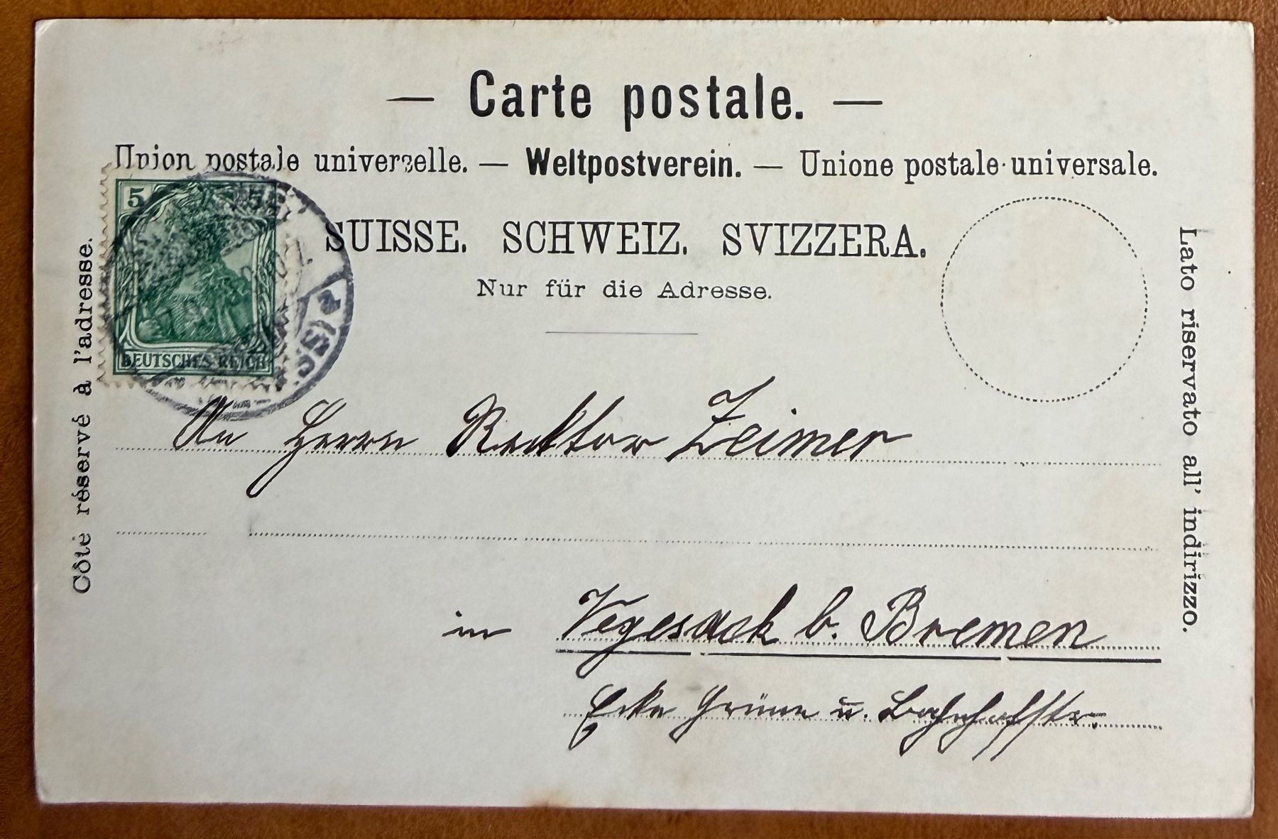 Cartoline postali: BASEL: Gruss aus Basel - Missionshaus - Litho 1903 – Usato da Lutry venduto da Ediego 1