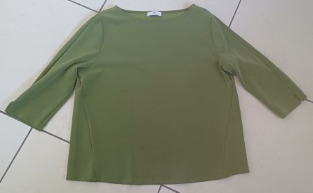 Lässiges Damenshirt in Olivgrün, Gr. 42