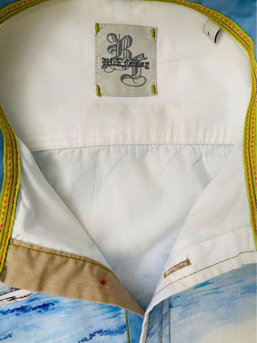 Camicie: RICH FRIDAY Hemd Gr.L/M NP 279 Fr – Usato da Affoltern am Albis venduto da Elenaki67 6