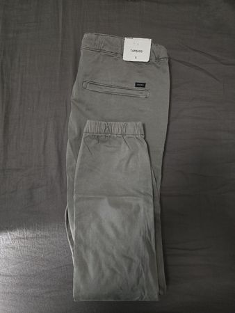 Pantalon Homme Gris Chino Casual Taille S Neuf