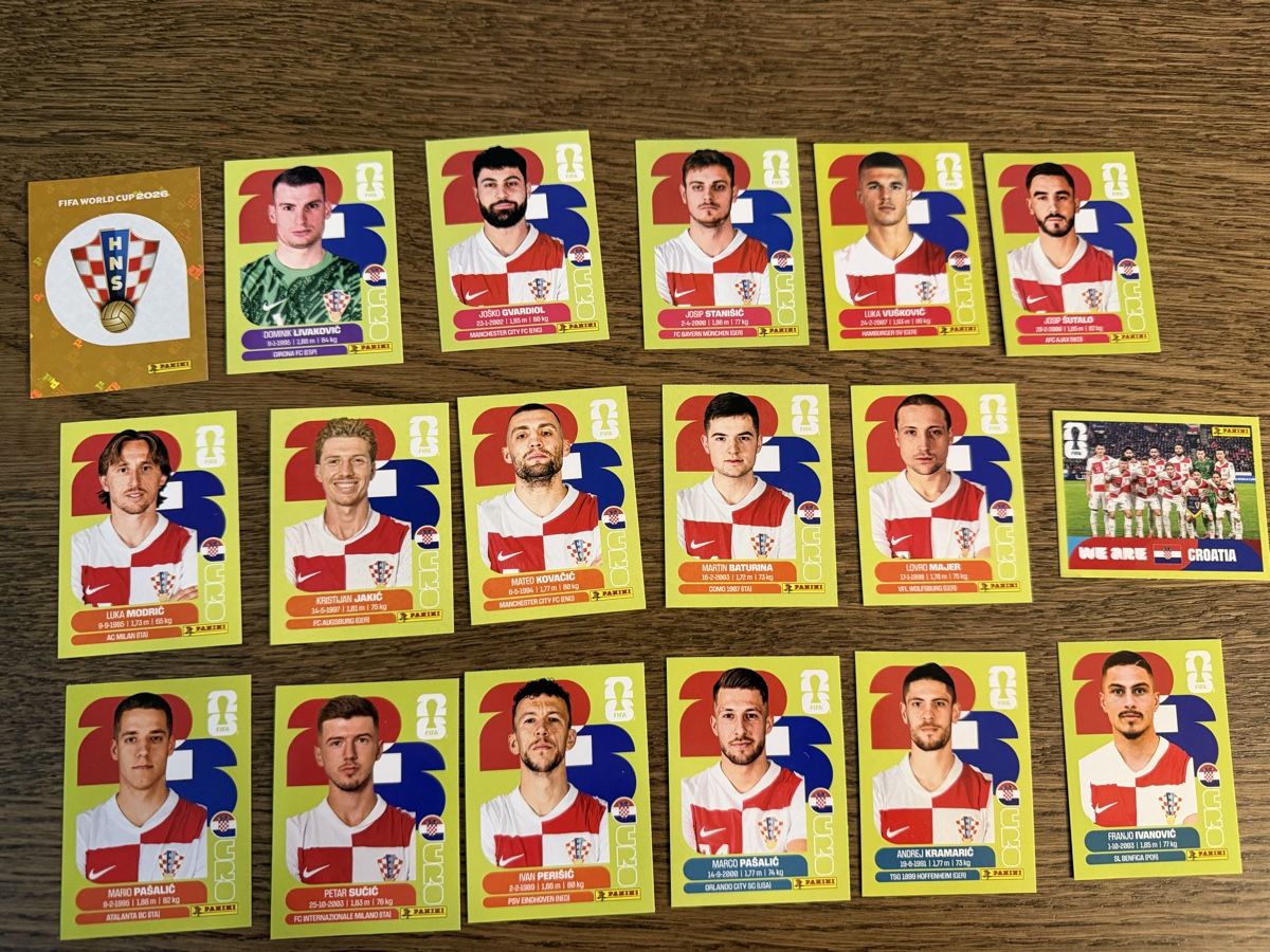 Panini Sammelbilder & Trading cards: PANINI WM 2026 Bilder Kroatien CRO – Neu (gemäss Beschreibung) aus Sennhof Winterthur von bibo11