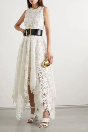 ALEXANDER McQUEEN Kleid Robe Spitze Ivory IT40 neu NP 6000