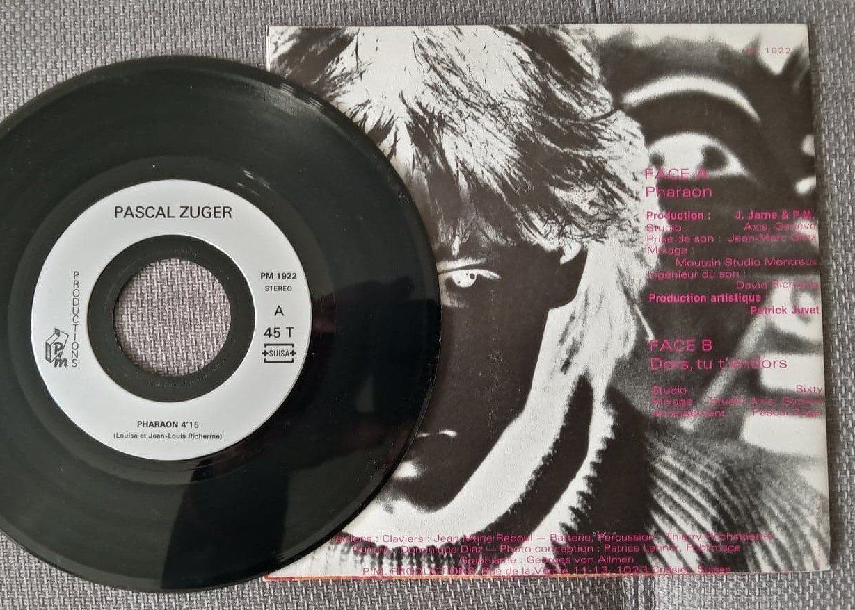 Schallplatten: Pascal Zuger – Pharaon / 7" disque vinyl 45t – Gebraucht aus Le Locle von borgespatricia 1