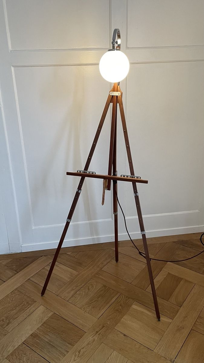 Cavalletti: Lampe-chevalet en bois – Usato da Biel/Bienne venduto da sybilline