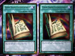 Yu-Gi-Oh! 2x Toon-Inhaltsverzeichnis / Gold Rare / GLD4-039