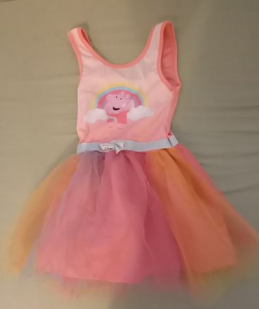 Peppa Pig Kleid Regenbogen Tüll Grösse 122/128 pink