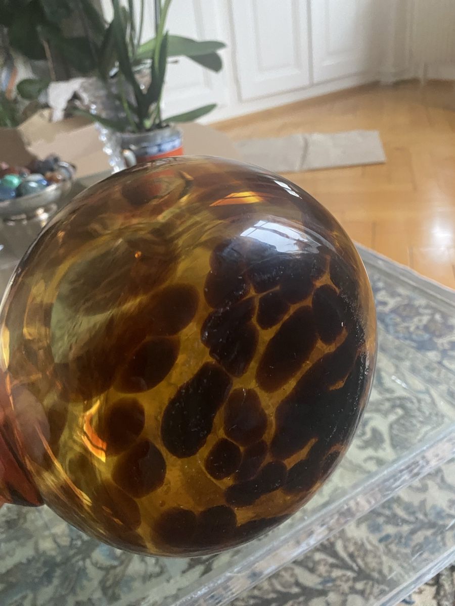 Caraffe: Caraffe verre vintage effet tortoise – Usato da Küssnacht am Rigi venduto da FFKA 4
