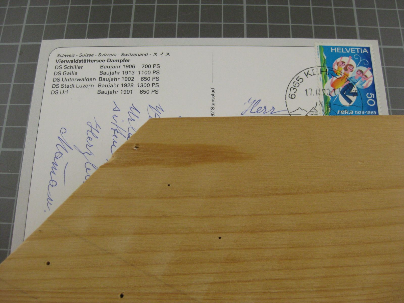 Cartoline postali: alle fünf Dampfschiffe – Usato da Malters venduto da Marosko 1