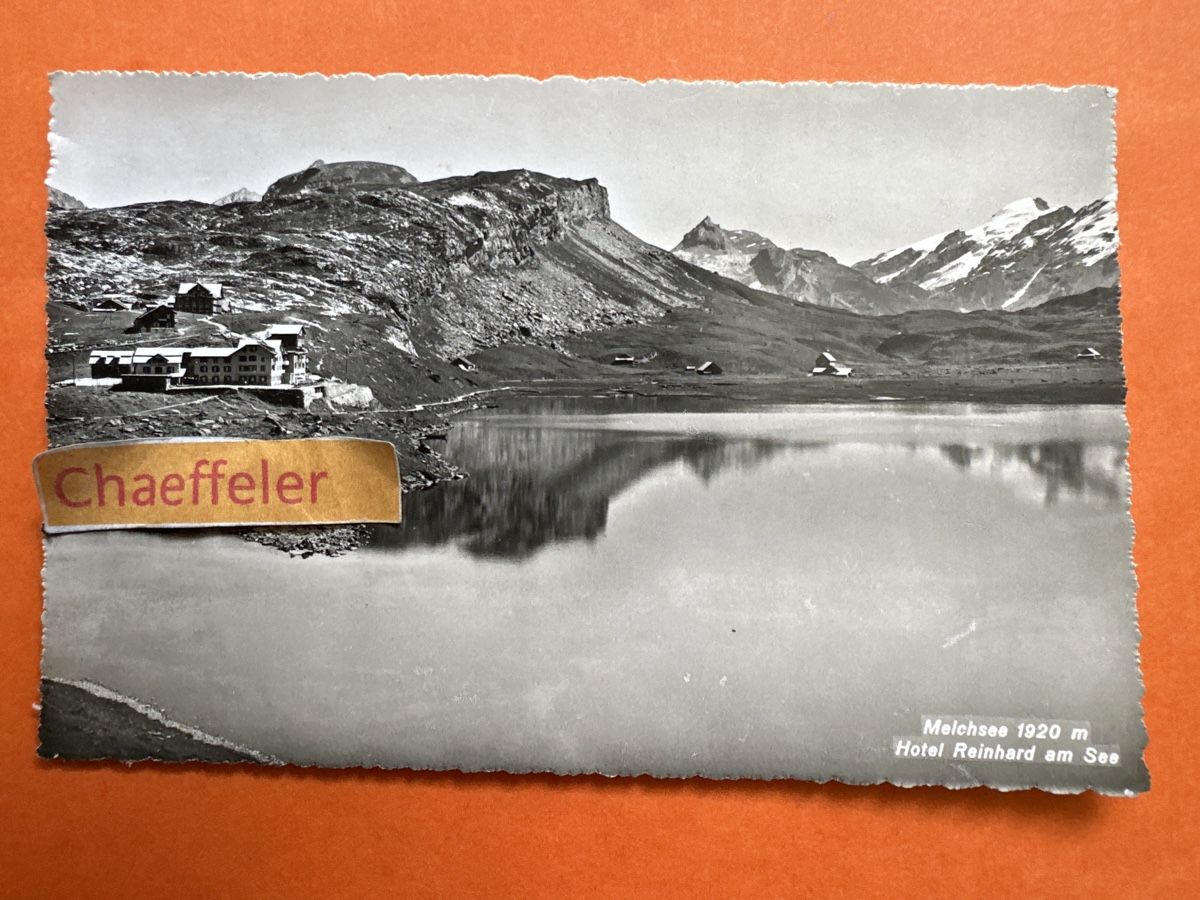 Cartes postales: Melchsee, Hotel Reinhard am See – D'occasion à Zürich par Chaeffeler