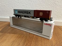 Märklin 47460-02 H0 Containerwagen Sgns Cemat MSC/Maersk